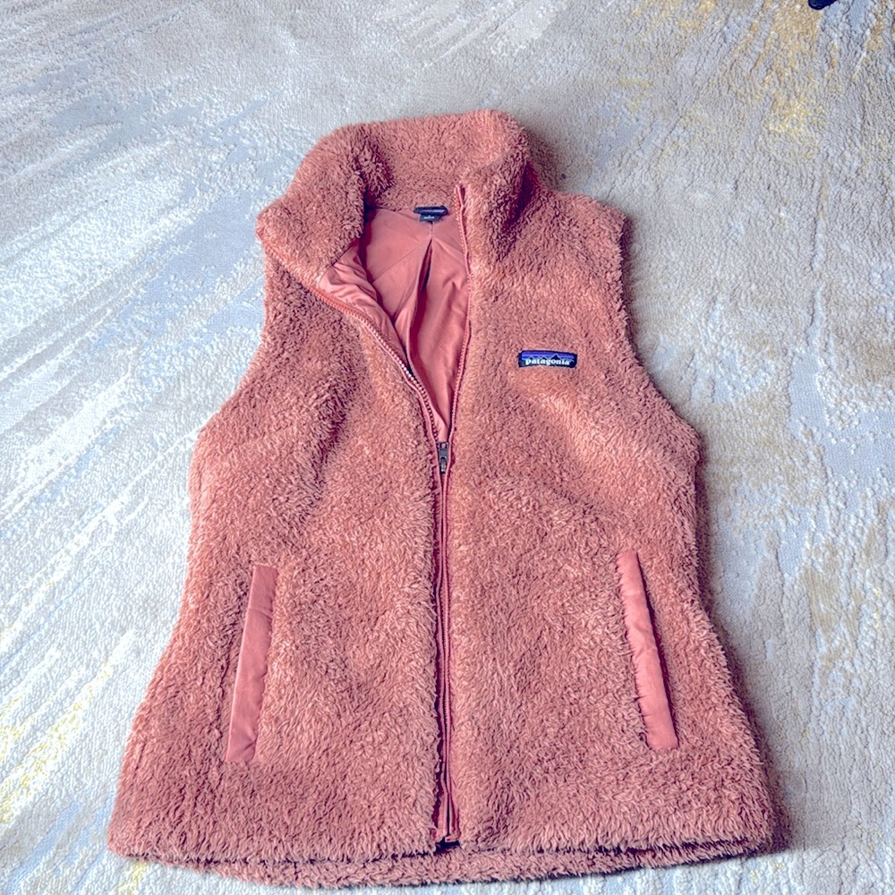 Patagonia Los Gatos Vest Pink Size Small GUc peachy pink  GUC (A)